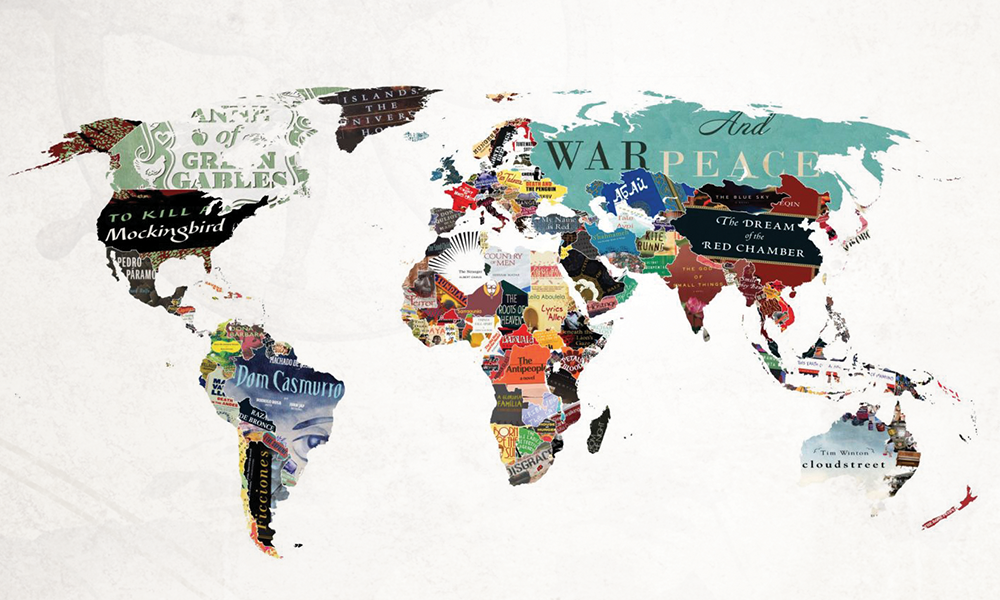 Letras nacionales; los países representados por sus libros
